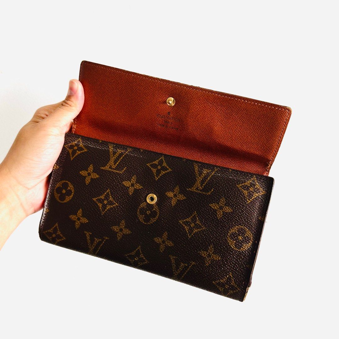 Louis Vuitton Monogram Porte Tresor Trifold Sarah Long Flap Wallet 2LV1013  Leather ref.396160 - Joli Closet