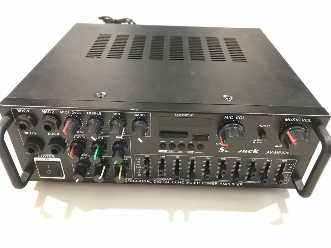Stereo digital echo karaoke mixer power amplifier, Audio, Soundbars
