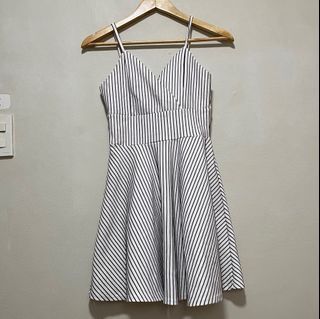 Striped Party Cocktail Dress