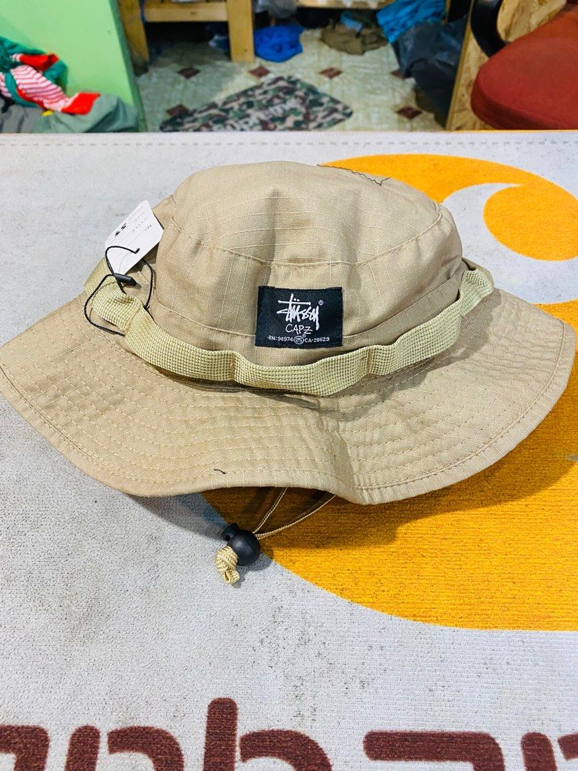 Stussy bucket hat with clearance string