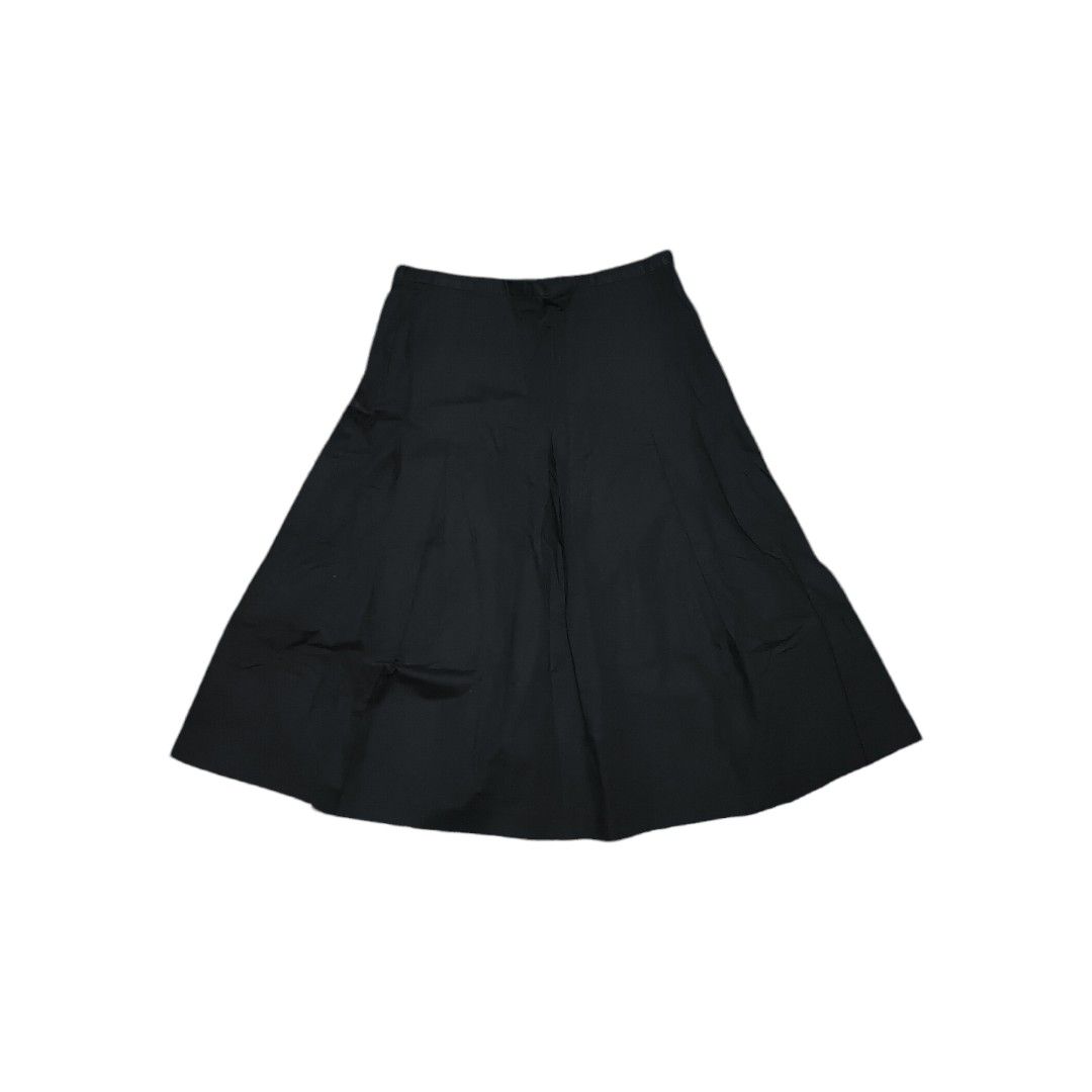 Black pleated on sale midi skirt 90s