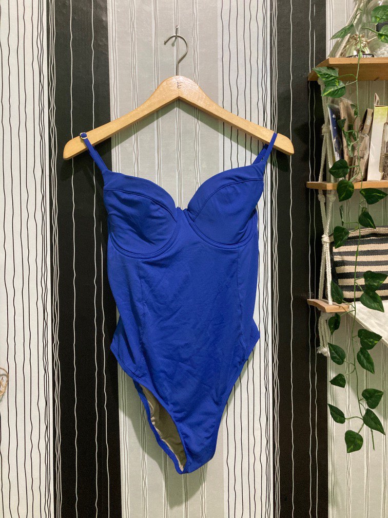 SUPER FANCY BIREL ELECTRIC BLUE SWIMSUIT BODY SUIT SWIMSUIT WEWOREWHAT