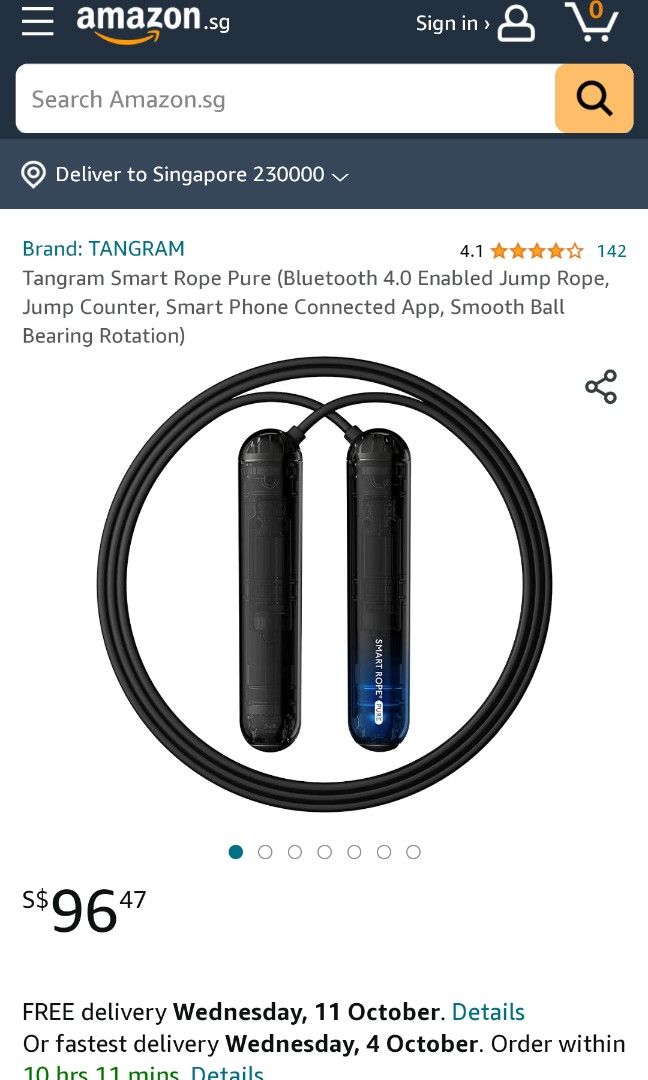 Tangram smart rope pure, Sports Equipment, Exercise & Fitness, Cardio ...
