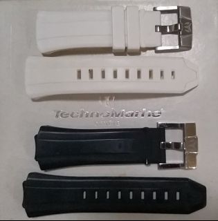 Technomarine White & Black Silicone Strap (45mm)