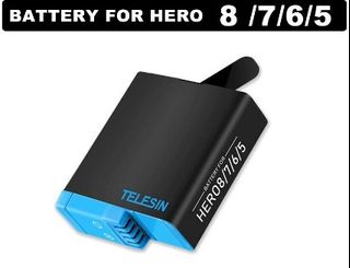 1680mAh GoPro Hero 7 hero 6 hero 5 Black Battery + LED dual Charger for Go  Pro Hero7 hero6 hero5 Black camera AHDBT-501battery