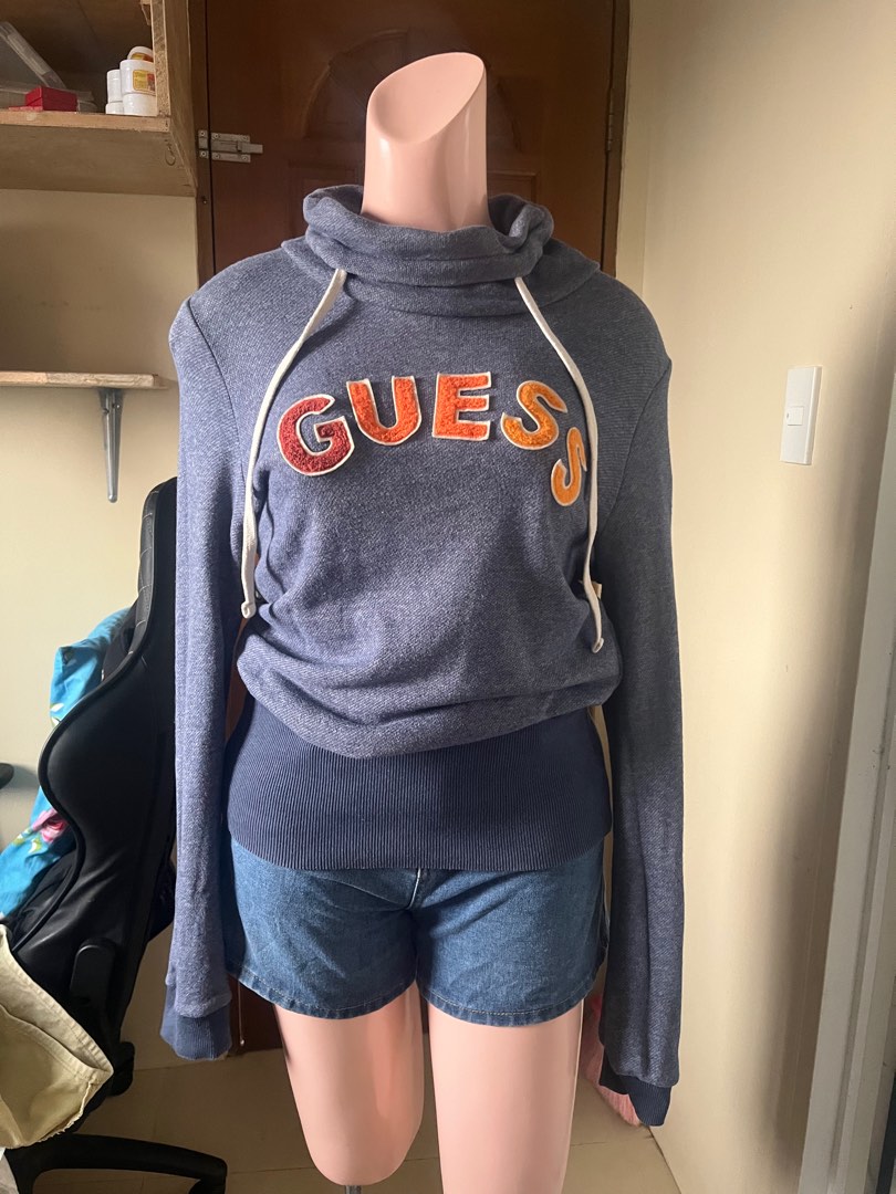 Thrifted original guess sweater, Women's Fashion, Coats, Jackets and