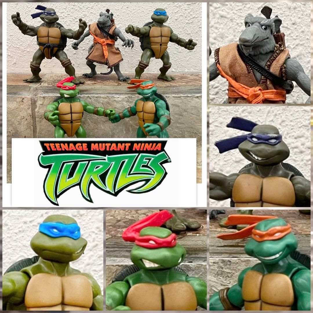 Lot of (9) TMNT Teenage Mutant Ninja Turtles Action Figures 2012 2002  Playmates