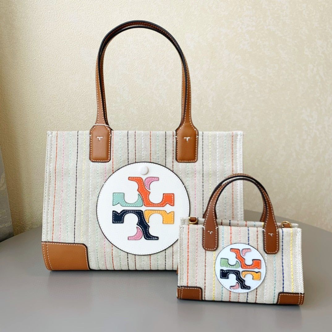 TORY BURCH ELLA MULTI STITCH TOTE Carousell