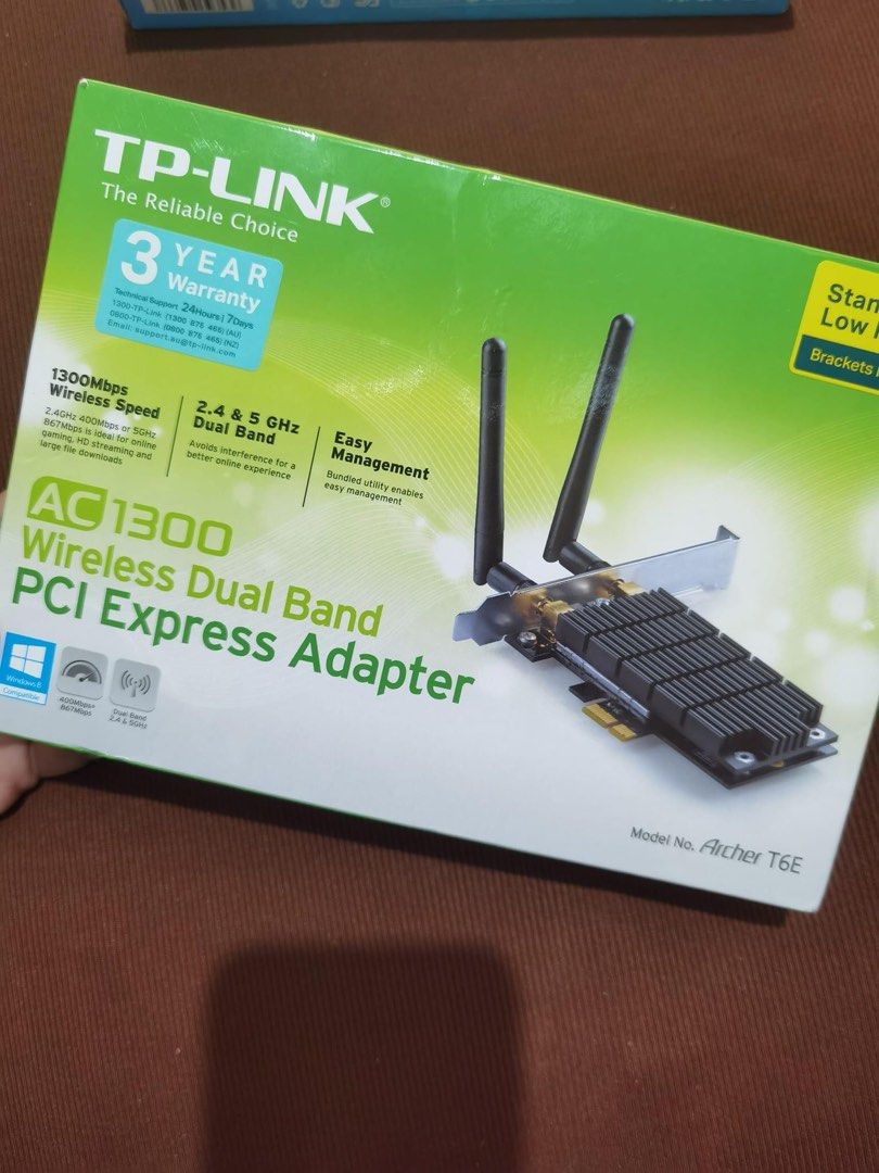 TP Link AC1300 Wireless Dual Band PCI Express Adapter, Computers & Tech ...