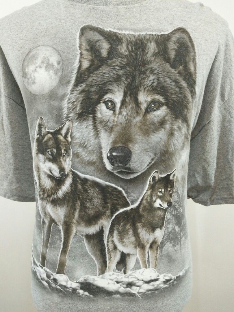 Wolf print 2025 t shirt