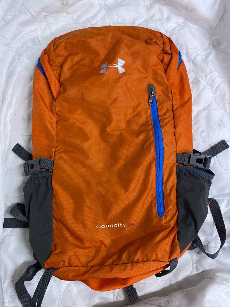 Orange under armor backpack new arrivals
