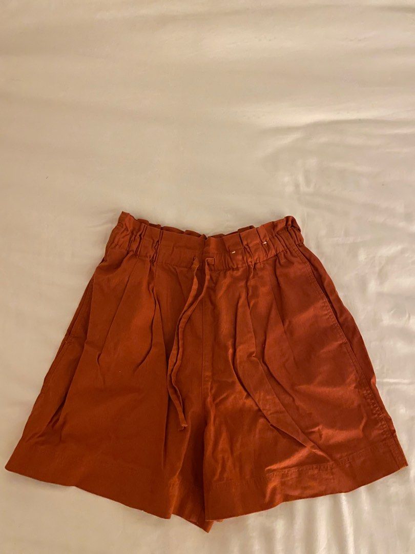 Red cheap drawstring shorts