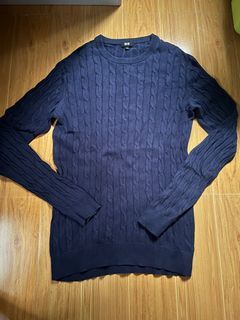 Uniqlo cable knit sweater men
