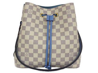 NEW!!! Sold Out!Authentic Louis Vuitton Damier Azur NeoNoe Bag Receipt,Box