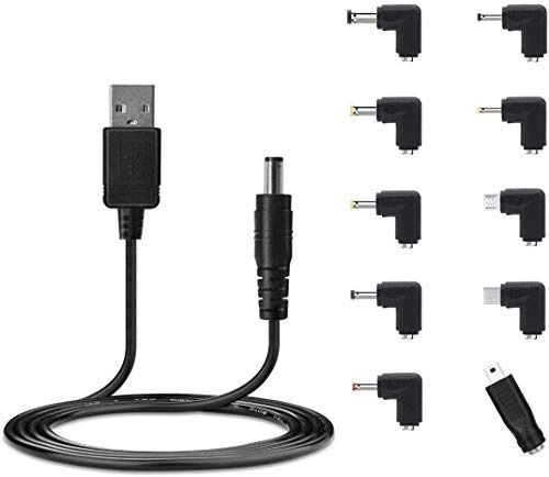 USB to DC Power Cable Jack USB DC 4.8*1.7 2.5*0.7 3.5*1.35 4.0*1.7  5.5*2.5mm Type C 5V DC Barrel Jack USB Power Cable Connector 