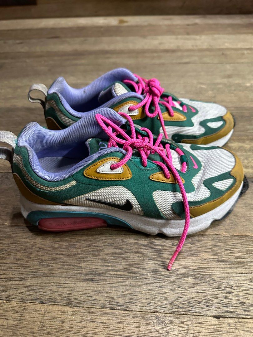 Nike women's air max 200 shoes - green/white/gold discount