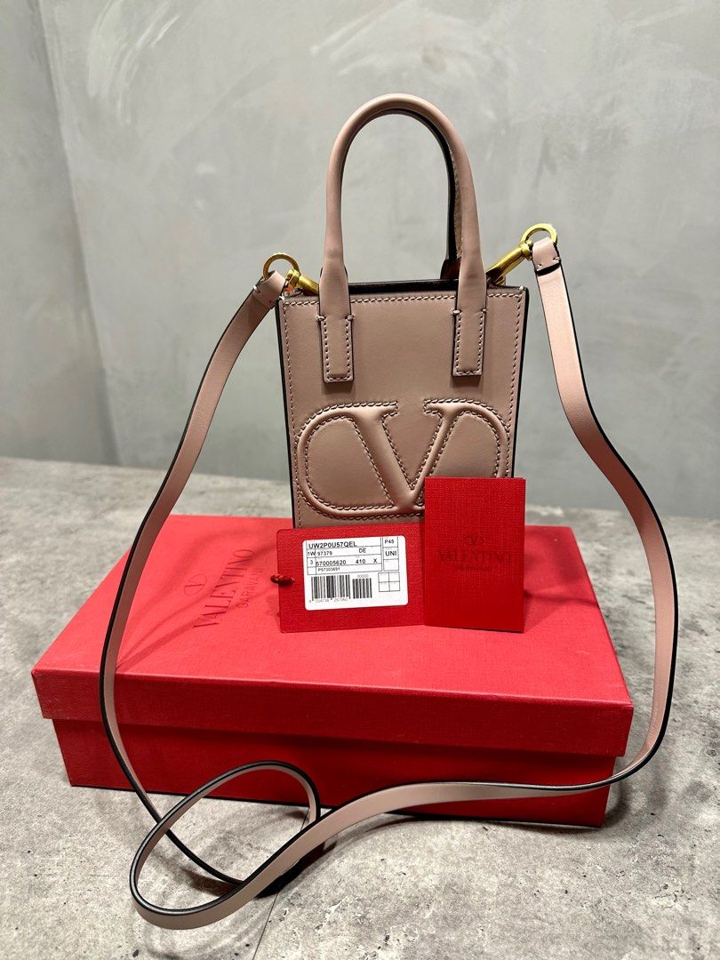 Valentino V logo Walk Tote bag, Luxury, Bags & Wallets on Carousell