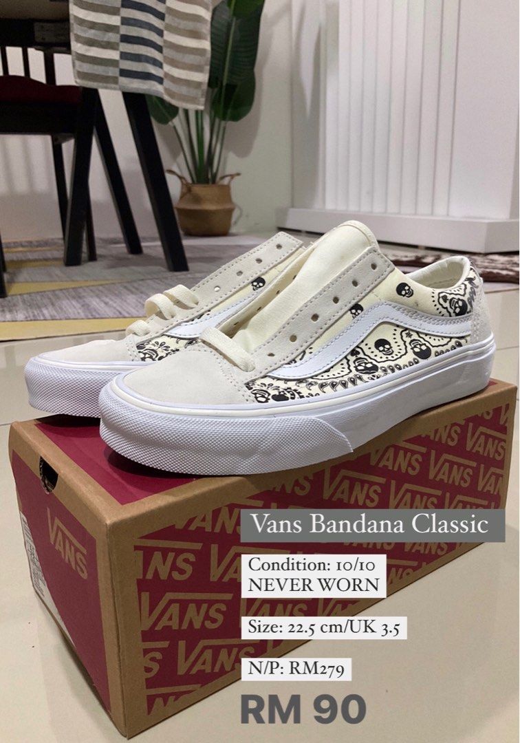 Vans Bandana Classic Women s Fashion Footwear Sneakers on Carousell