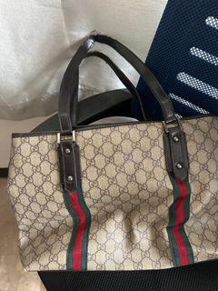 Used Auth Gucci Sherry Line 139260 Women's GG Canvas Tote Bag
