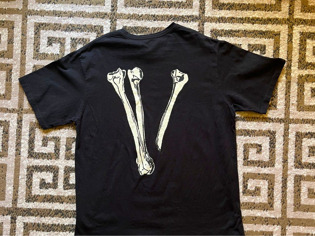 Vlone Skull Bones Tee Men s Fashion Tops Sets Tshirts Polo Shirts on Carousell