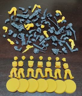 Warhammer 40k Old Cadians: Mix of 3D Printed and Recast parts