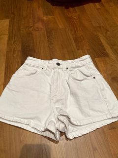 Cheap white denim top shorts