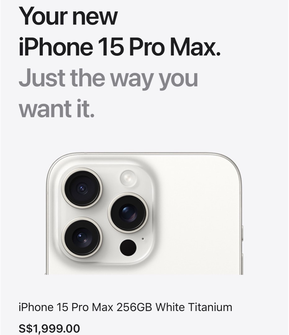 White Titanium 256GB !!! 15 Pro Max iPhone, Mobile Phones  Gadgets, Mobile  Phones, iPhone, iPhone 15 Series on Carousell