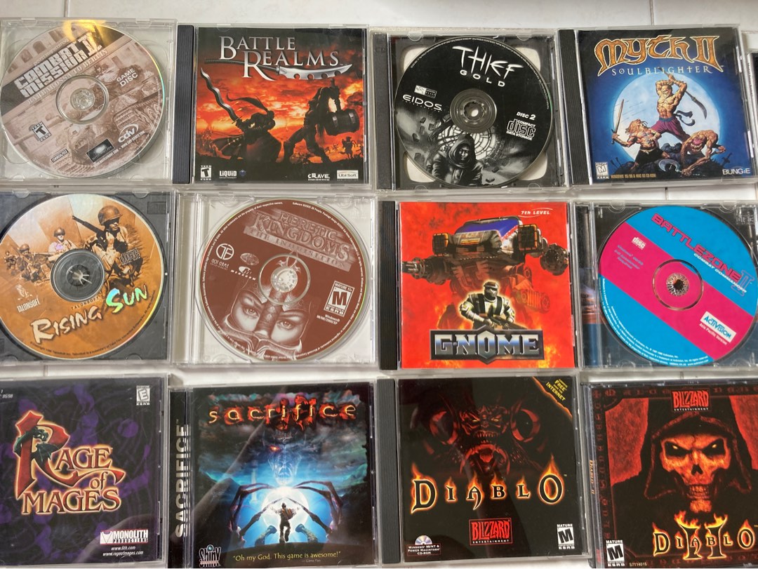 Windows CD/DVD games (no boxes)