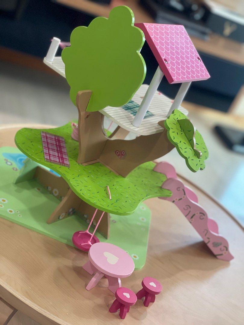 Wooden Tree House with extra furniture Hobbies Toys Toys Games on Carousell