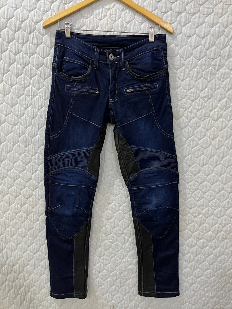 Kevlar Jeans Icon Blue Denim Biker Pants, Men's Fashion, Bottoms