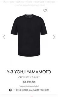 Y-3 YOHJI YAMAMOTO  x ADIDAS MENS TEE