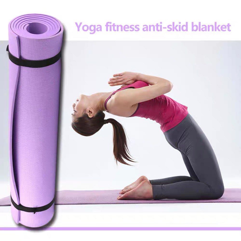 Yoga Mat Exercise Yoga Mat Thick Non Slip (Category: Other Sports Equipment and Supplies) located in Manila. Submitted by hugobearstore (Listing ID 1257019566, Image 3). Description: Description: 100% New Brand and Quality Service. We have enough inventory and look forward to your order. Your satisfaction is our lifelong pursuit. Features: Double-sided foam material, fire dustproof design, environmental protection and anti-bacterial, anti-static 