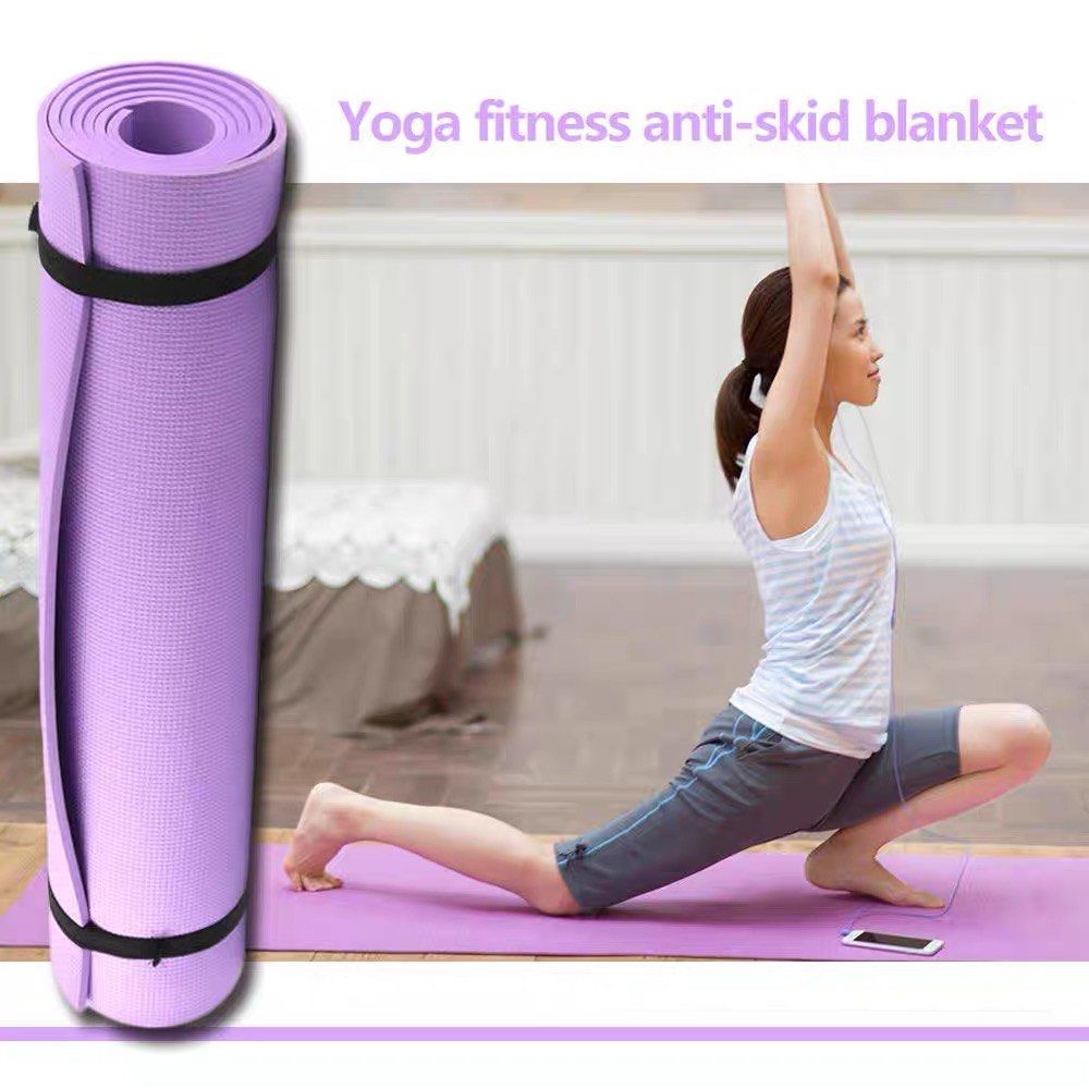 Yoga Mat Exercise Yoga Mat Thick Non Slip (Category: Other Sports Equipment and Supplies) located in Manila. Submitted by hugobearstore (Listing ID 1257019566, Image 2). Description: Description: 100% New Brand and Quality Service. We have enough inventory and look forward to your order. Your satisfaction is our lifelong pursuit. Features: Double-sided foam material, fire dustproof design, environmental protection and anti-bacterial, anti-static 