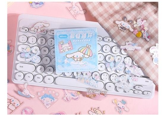 90 Pcs Kawaii Scrapbooking Material Set Journaling Sticker Aesthetic Washi  Tape