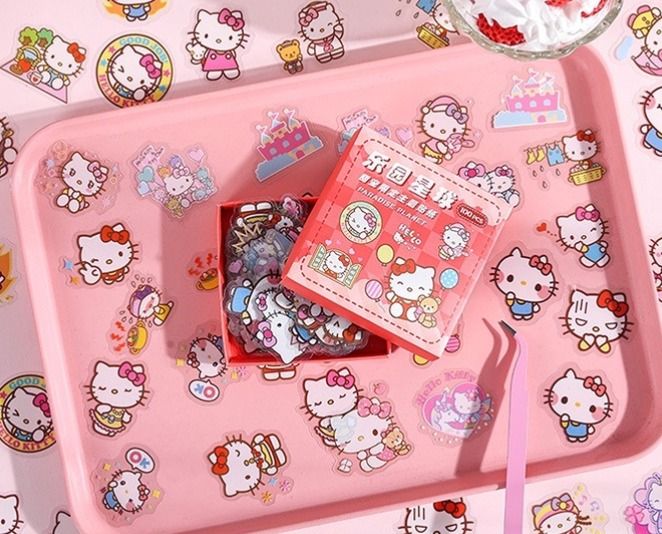 90 Pcs Kawaii Scrapbooking Material Set Journaling Sticker Aesthetic Washi  Tape