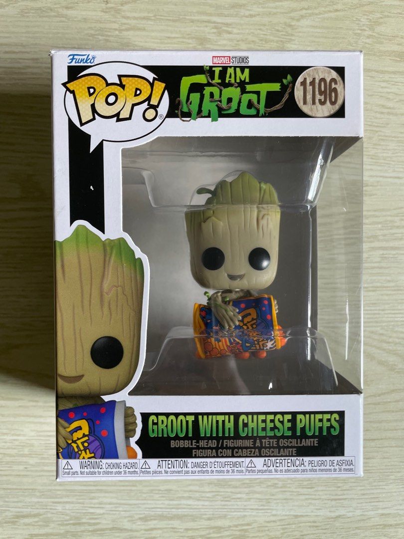 Funko Pop! Marvel: I Am Groot - Groot with Cheese Puffs Vinyl