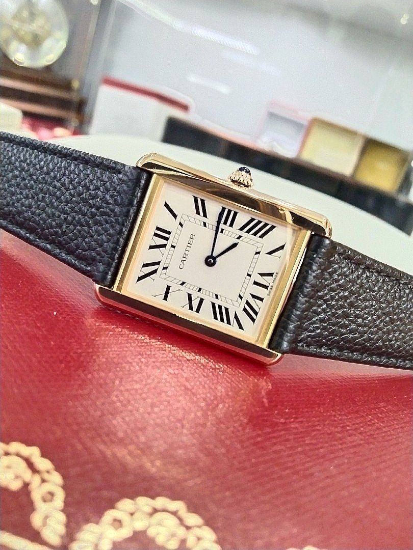 Cartier tank cheap solo 18k