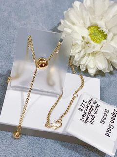 18K Japan Gold adjustable necklace