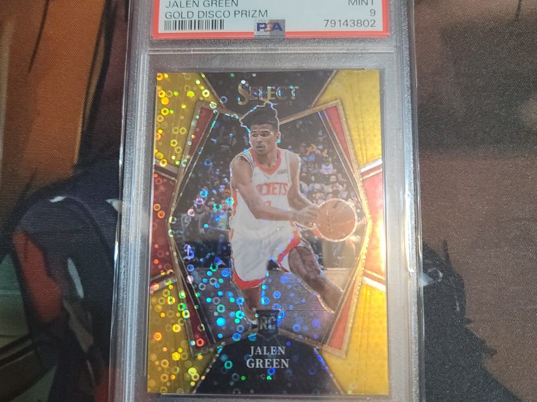 2021 NBA Select Jalen Green RC♤Gold Disco Prizm /10 PSA 9, 興趣及