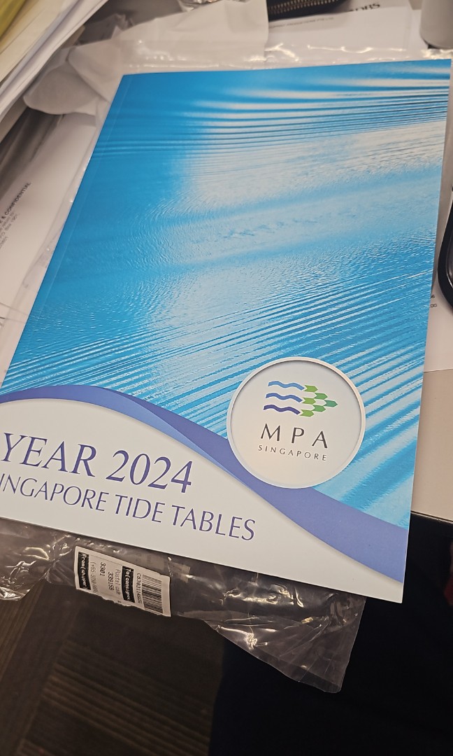 2024 singapore tide table, Hobbies & Toys, Books & Magazines, Travel