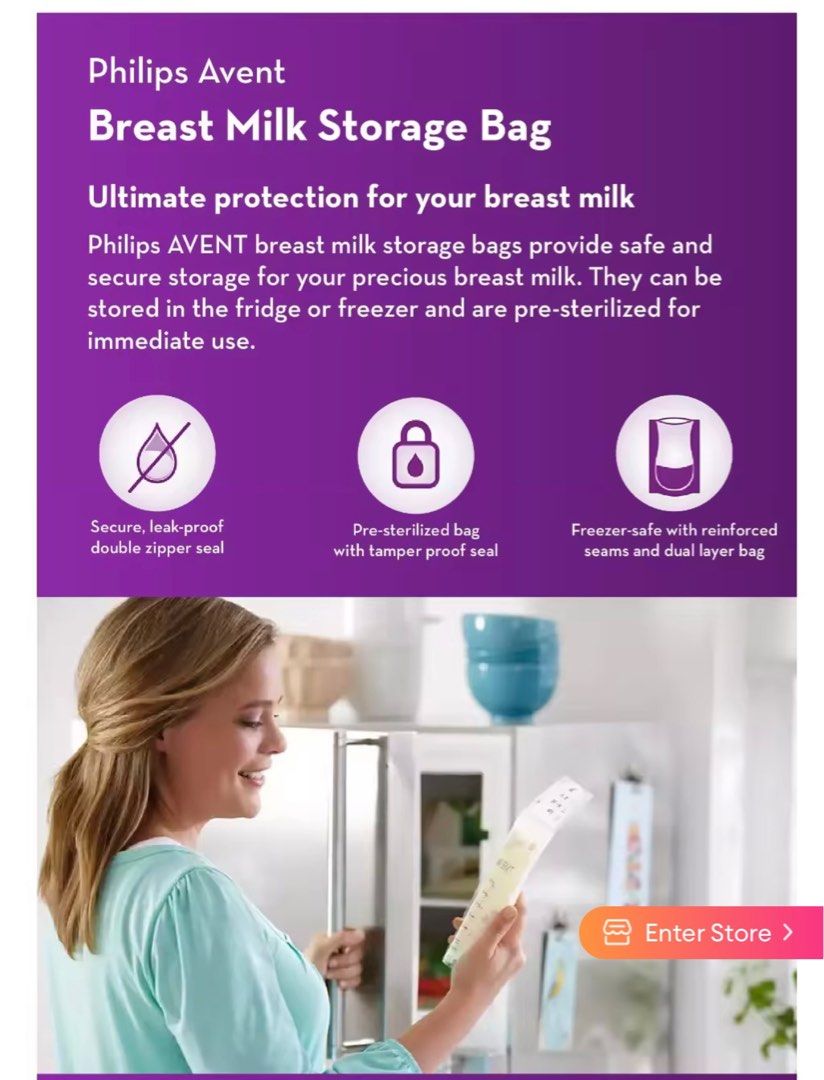 Avent freezer bags for breast milk cheap