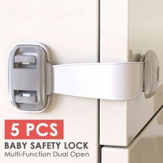 5 Pcs Baby Safety Lock Multi-Function Dual Open