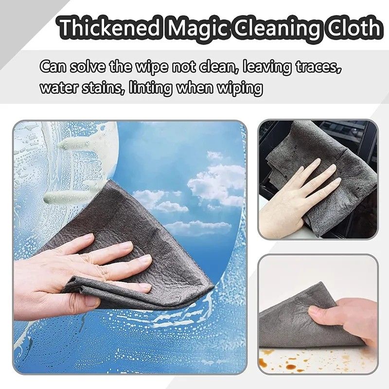 5pcs Thickened Magic Cloth Cleaning Cloth Tool No Trace Reusable