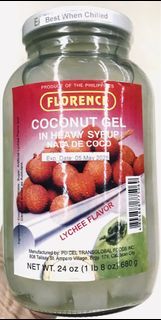 680g Florence Lychee Flavor Coconut Gel In Heavy Syrup Nata De Coco 24oz