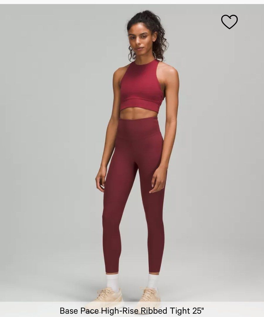 Lululemon Base Pace High-Rise Running Tight 25 in Mulled Wine