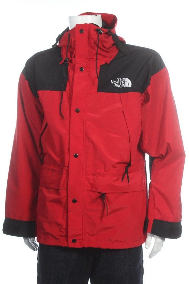North face red black store jacket