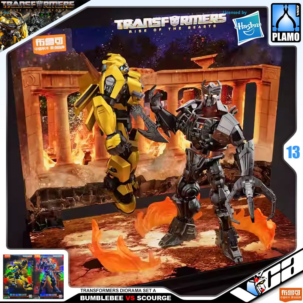 ⭐️ BLOKS TRANSFORMERS RISE OF THE BEASTS 2023081100001 BUMBLEBEE VS SCOURGE DIORAMA SET A PLASTIC MODEL TOY VCA GUNDAM SINGAPORE (Category: Gundam Model Kits) located in Singapore. Submitted by vcagundam.sg (Listing ID 1257279675, Image 3). Description: ⭐️ Bloks | BUMBLEBEE vs SCOURGE Diorama Set A 🌐𝗪𝗘𝗕𝗟𝗜𝗡𝗞 https://v.vcagundam.sg/aJ50X1 🤖𝗛𝗘𝗔𝗗 𝗛𝗘𝗜𝗚𝗛𝗧 : Bumblebee 10cm | Scourge 13cm 📝𝗧𝗬𝗣𝗘 : PLASTIC MODEL KIT From the smash h