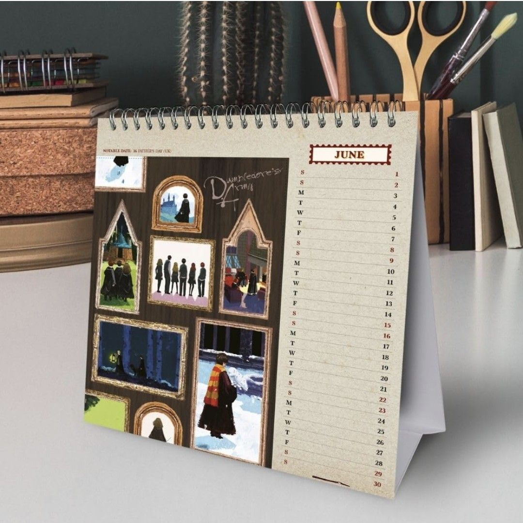 代購] 哈利波特Harry Potter 2024 Post Card Desk Calendar, 興趣及
