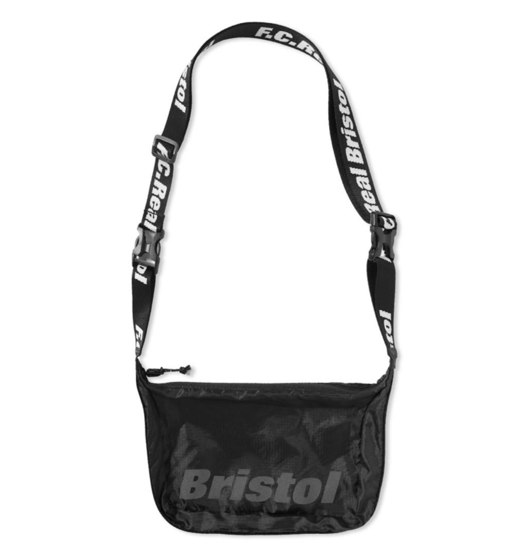 ✓現貨F.C. Real Bristol FCRB Shoulder Bag ( F.C.R.B 3M Logo 黑色斜