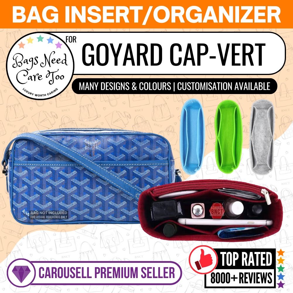  Bag Insert Bag Organiser for Goyard Vert Cap PM (Grey